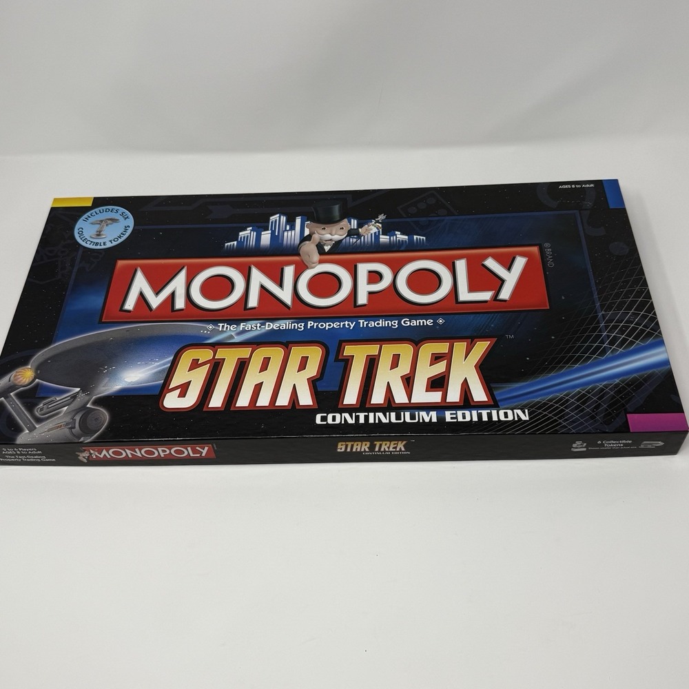 Star Trek 2009 Continuum Edition Monopoly Game 6 Pewter Tokens Factory Sealed